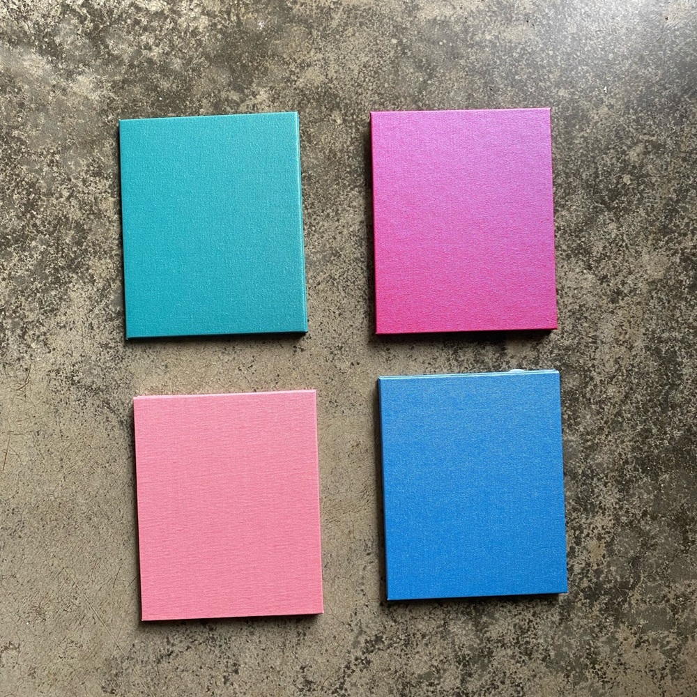 Peel and stick accordion books